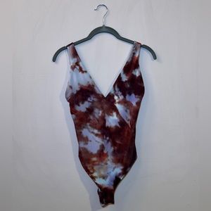 Zara - W/B Collection - Tye Dye Printed Bodysuit